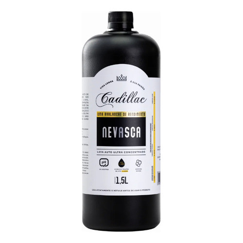 Shampoo Cadillac Nevasca Ultra Concentrado Ph Neutro 1,5lt em Oferta na Shopee