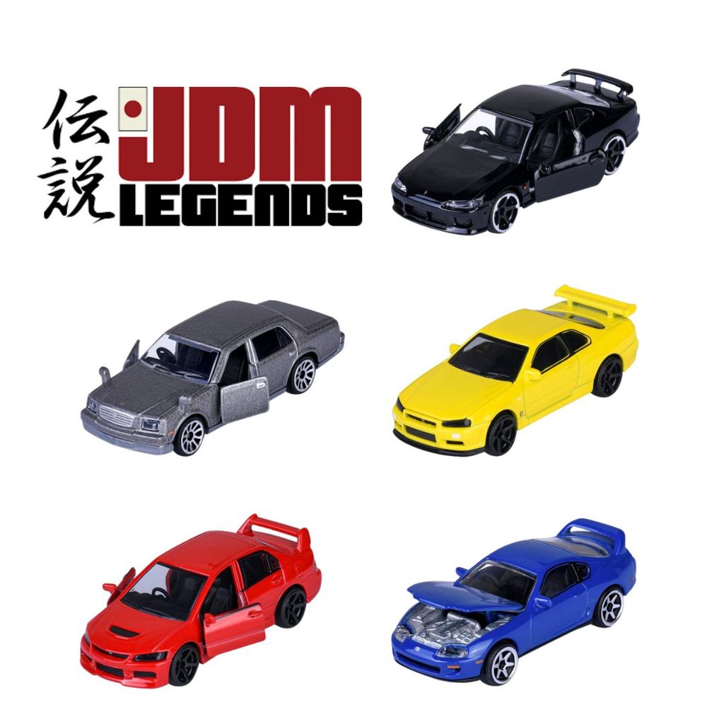 Majorette JDM Legends Coleção Premium 1/64 Die Cast