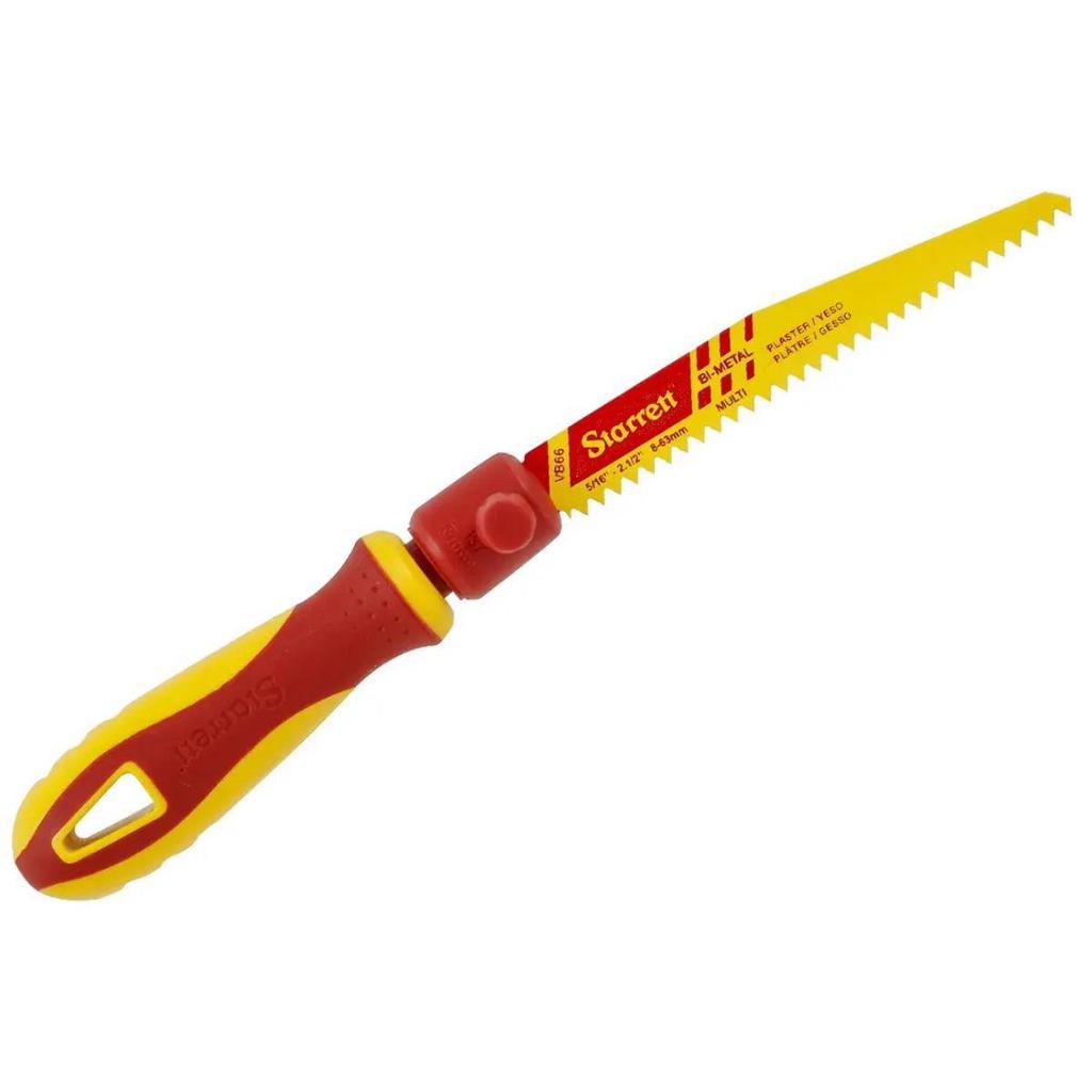 Serrote para Gesso com Serra Sabre 6" Cabo Borracha K137 Starrett