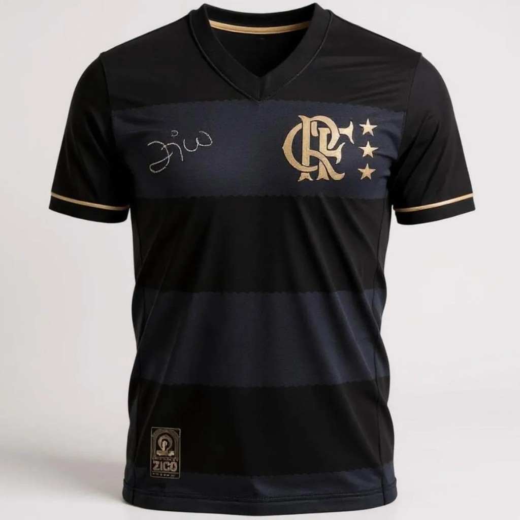 Camisa Masculina Flamengo Casual Zico Série Ouro Edição Especial Mengão Oficial