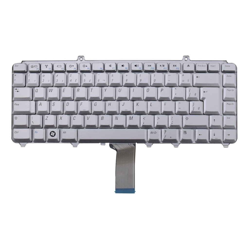 Teclado para Notebook Dell Inspiron 1545 | Prata ABNT2 em Oferta na Shopee