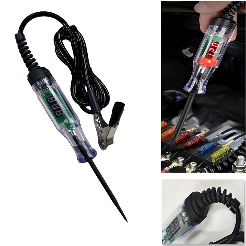 Chave Teste Digital Testador De Circuito Automotivo 12V 24V
