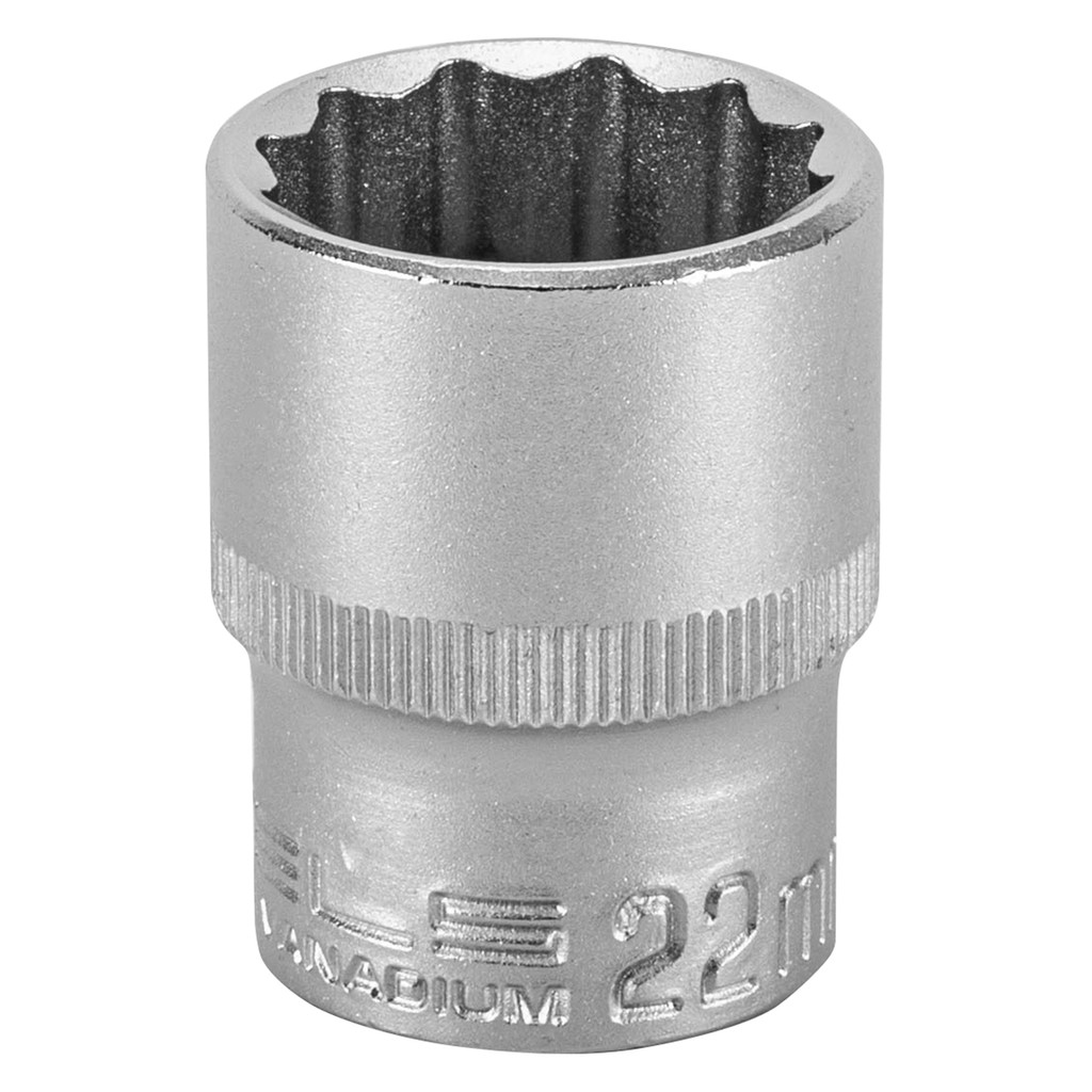 SOQUETE ESTRIADO 1/2POL CRV CLIPS PLASTICO 22MM 1PC // STELS