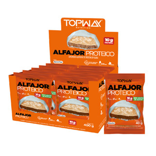 Alfajor proteíco banoffe sem adição de açúcar topway caixa com 10 unidades em Oferta na Shopee