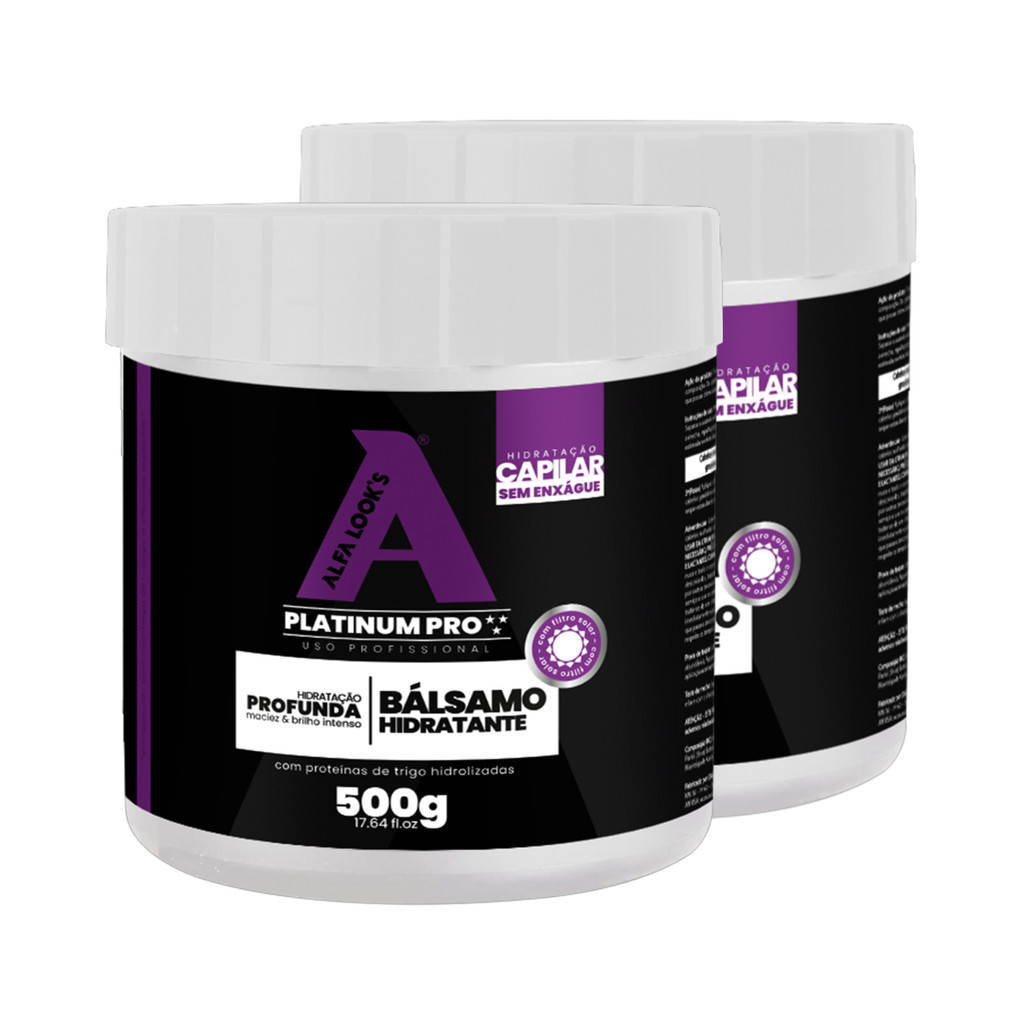 Kit 2 Un Bálsamo Hidratante 500Ml - Alfa Looks