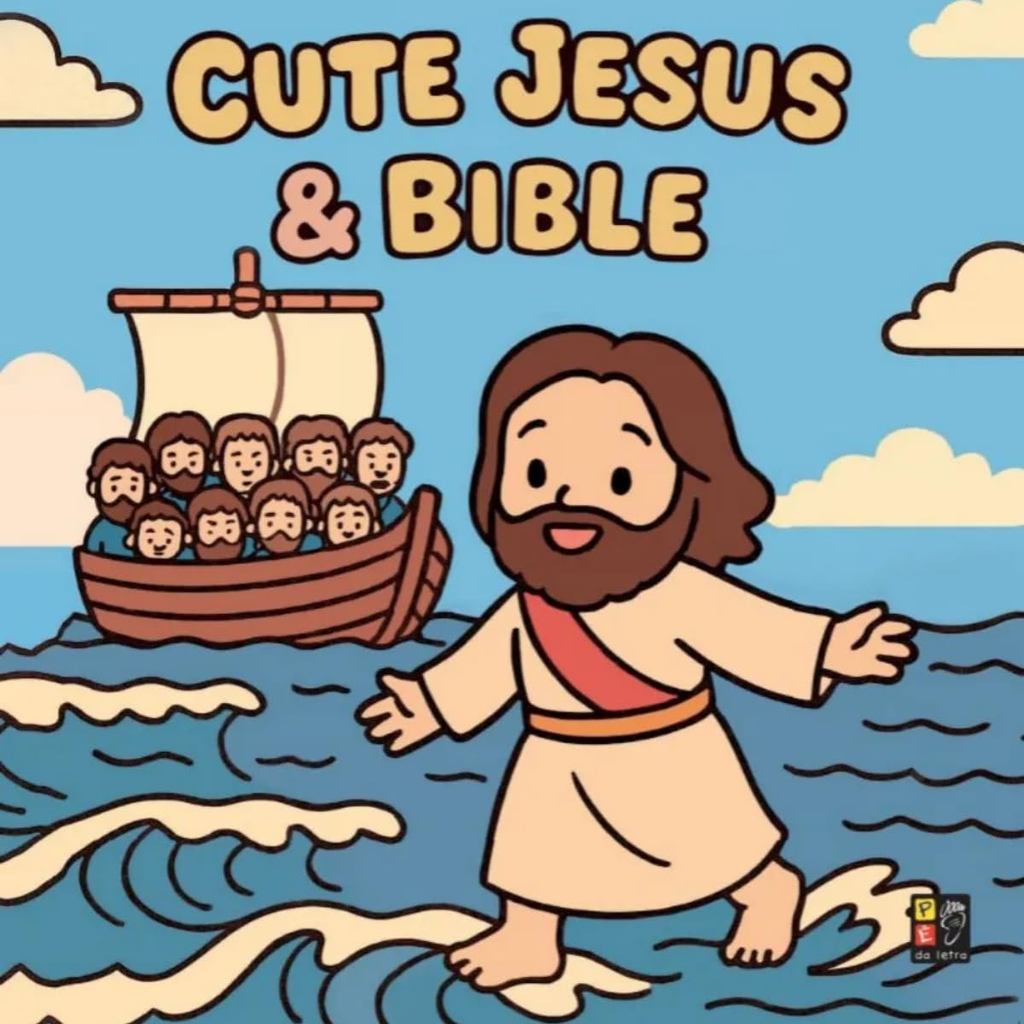 Livro de Colorir | Cute Jesus e Bible em Oferta na Shopee