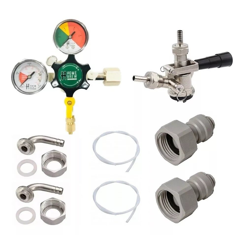 Kit Extração De Chopp 1 Via Conexão Engate Rápido Mangueira
