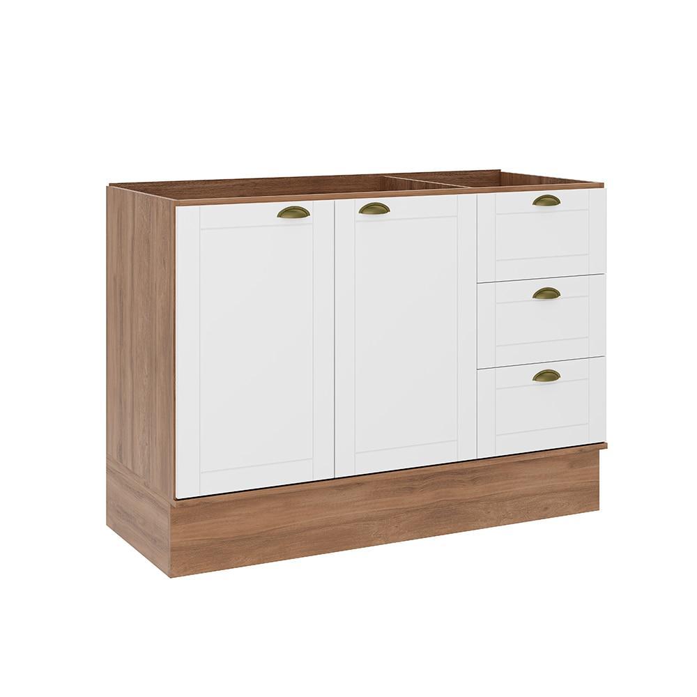 Balcão Bella 120cm 2 Portas e 3 Gavetas Carraro