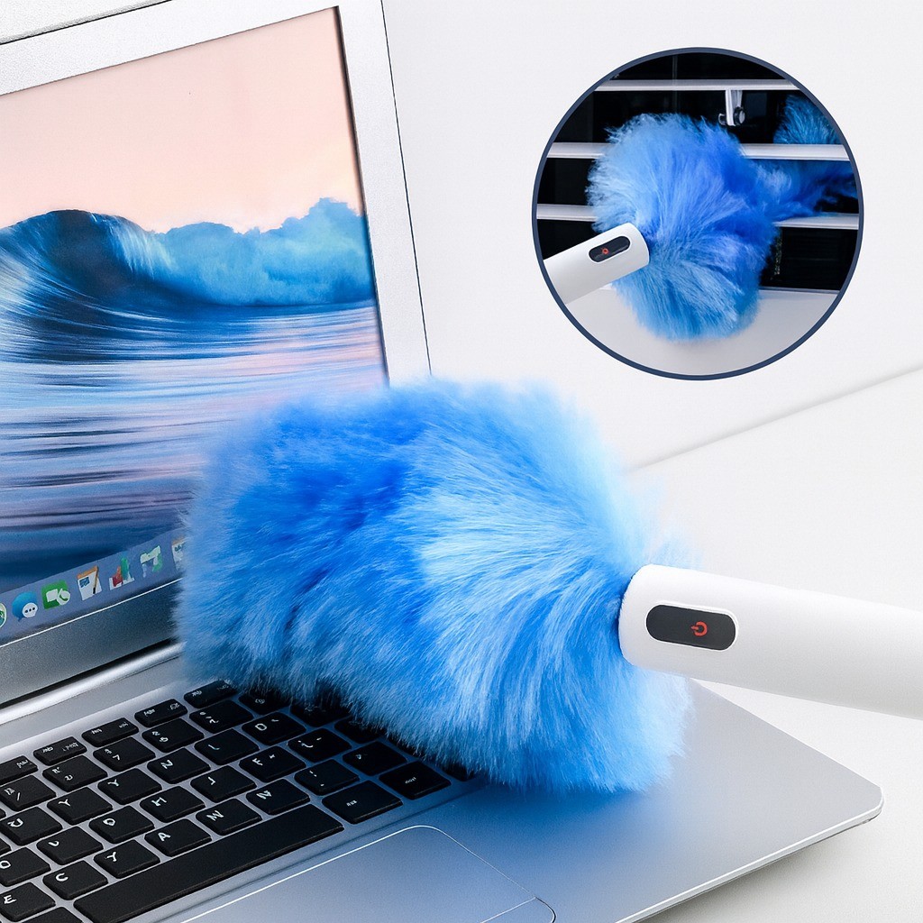 Espanador Giratório Recarregável 8W Bivolt Com Haste Retrátil – Limpeza Rápida e Prática - DKL em Oferta na Shopee