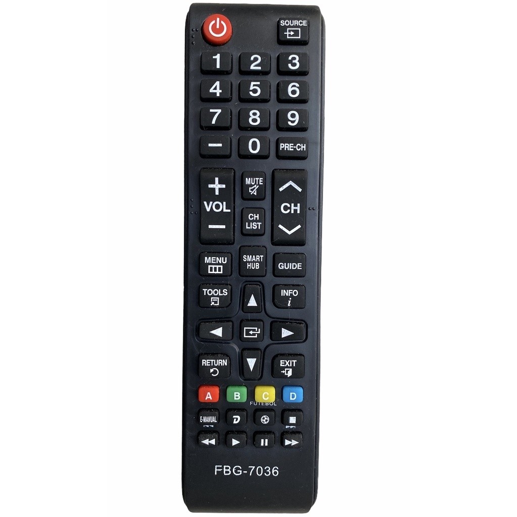 Controle Compatível Tv Samsung Smart Hub Plasma Lcd Led 4k Fbg - 7036/7028 Sky8008 Led Lcd Plasma 4K