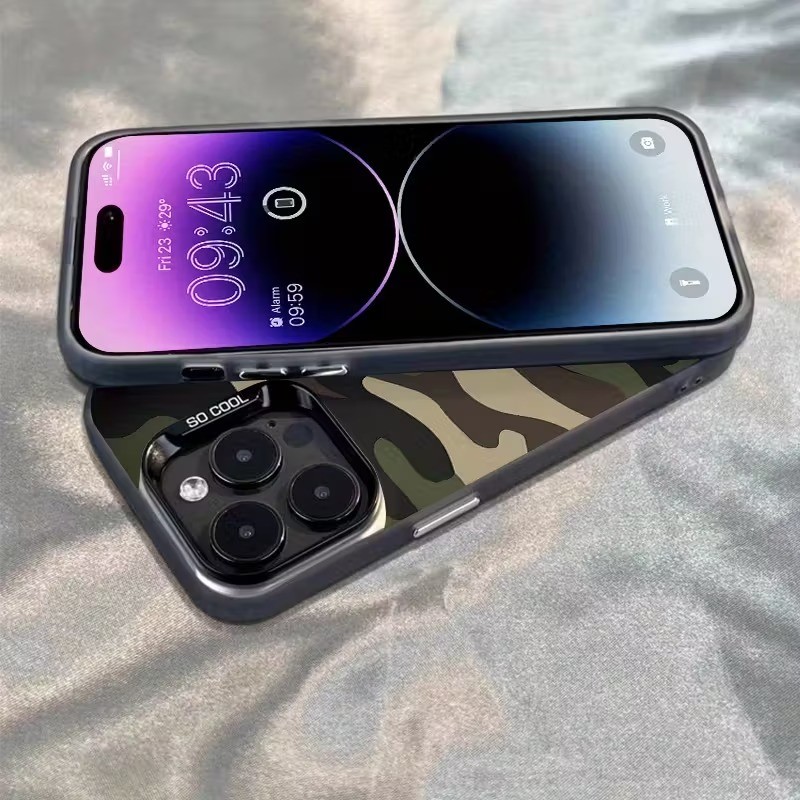 Capinha Capa  Para Redmi 13 A3 12C POCO X3 X6 13C X5 Note 9S 10S 13 F6 Pro camuflagem Silicone Anti-impacto