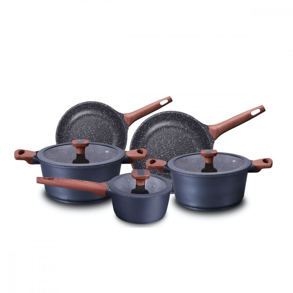 Jogo de Panelas MTA Titanium Alumínio Injetado Antiaderente Indução Cerâmica 5 Peças - 8460 em Oferta na Shopee