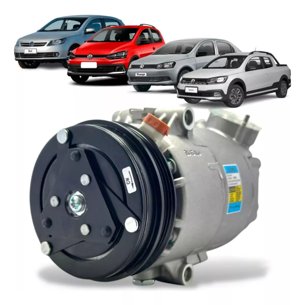 Compressor De Ar DELPHI Gol / Saveiro / Fox / Voyage G5 e G6 CS20053 3 PK * Novo Lacrado