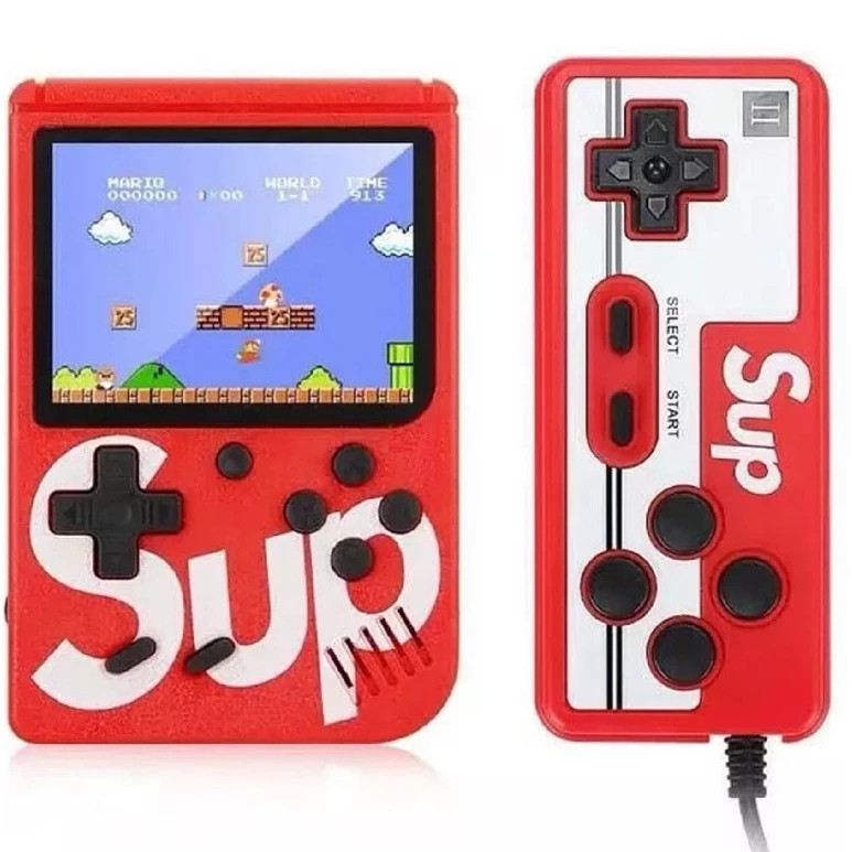 Mini Vídeo Game Nintendo Vídeo Portátil 400 Jogos Sup Retrô Clássicos Antigos Anos 80 com Controle Para 2 Pessoas