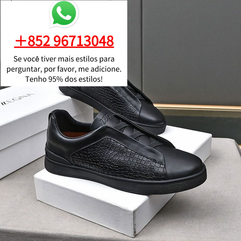 Mocassins Masculinos de Couro Genuíno Estilo Europeu Salto Baixo