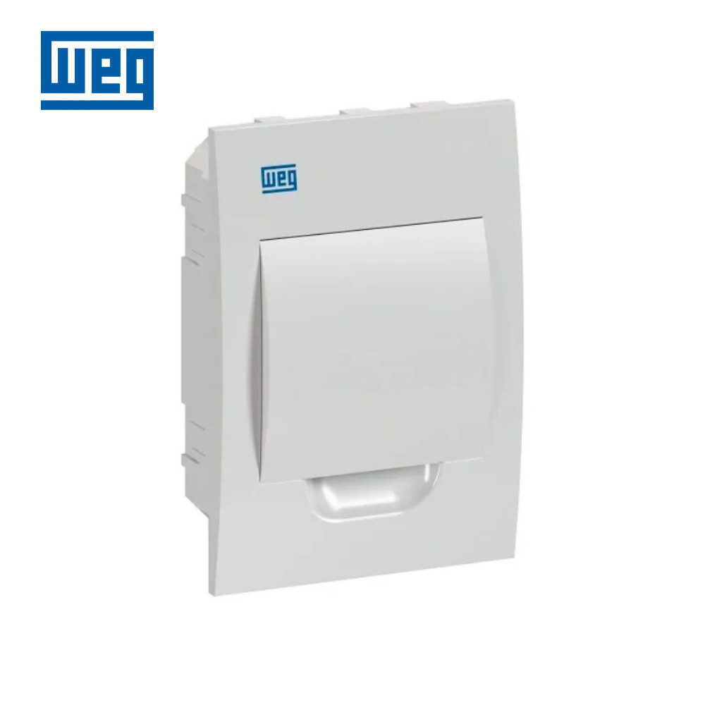 QUADRO DE DISTRIBUIÇÃO WEG QDW02-6-BE DE EMBUTIR PARA ATÉ 6 DISJUNTORES