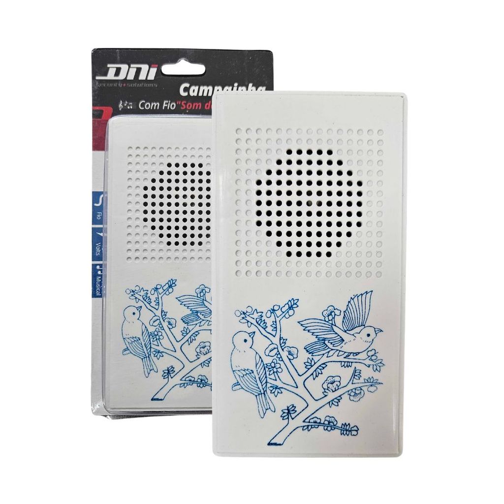Campainha Residencial Eletrônica com Som de Pássaros 127V DNI 6340 Campainha Canto de Pássaros em Oferta na Shopee
