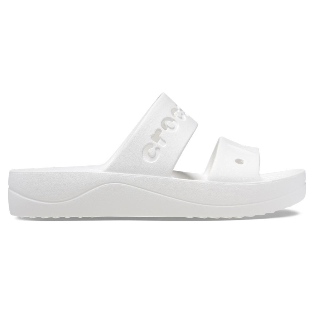 Sandália crocs baya platform sandal white em Oferta na Shopee