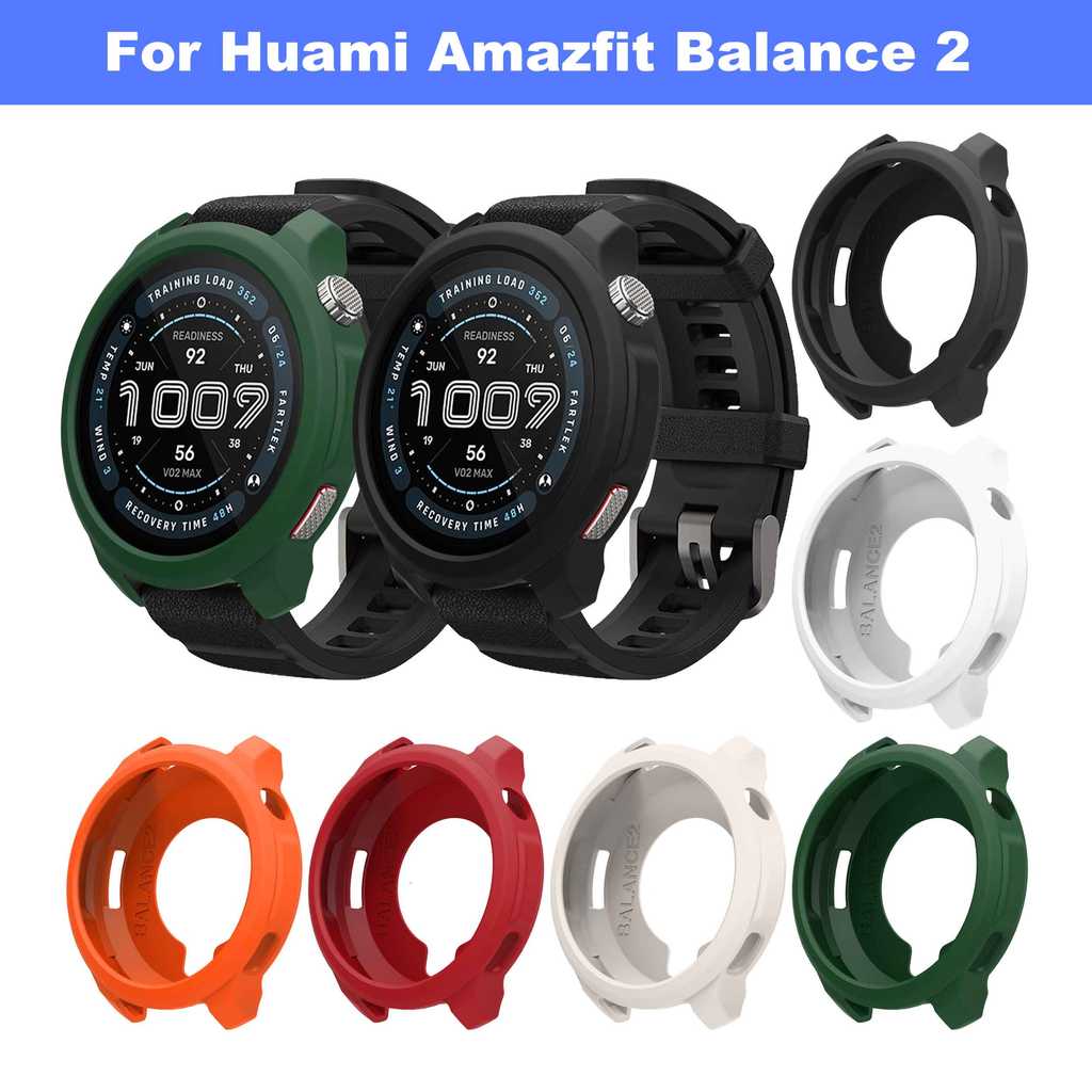 Capa Protetora De Silicone Para Huami Amazfit Equilíbrio 2 , De Relógio , Moldura De Substituição , Acessórios Smartwatc em Oferta na Shopee