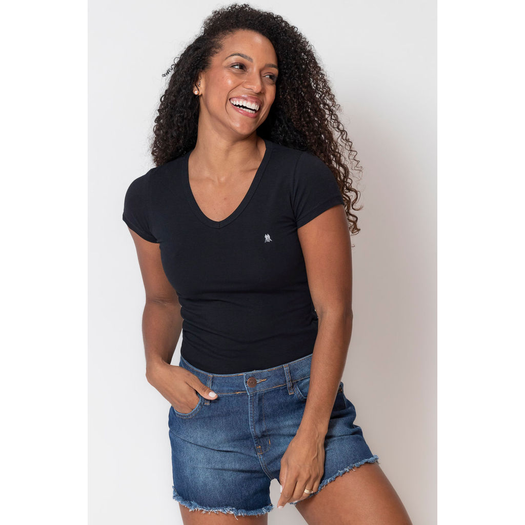 Detalhes do Kit 3 Camisetas Femininas Premium Polo Wear Sortido