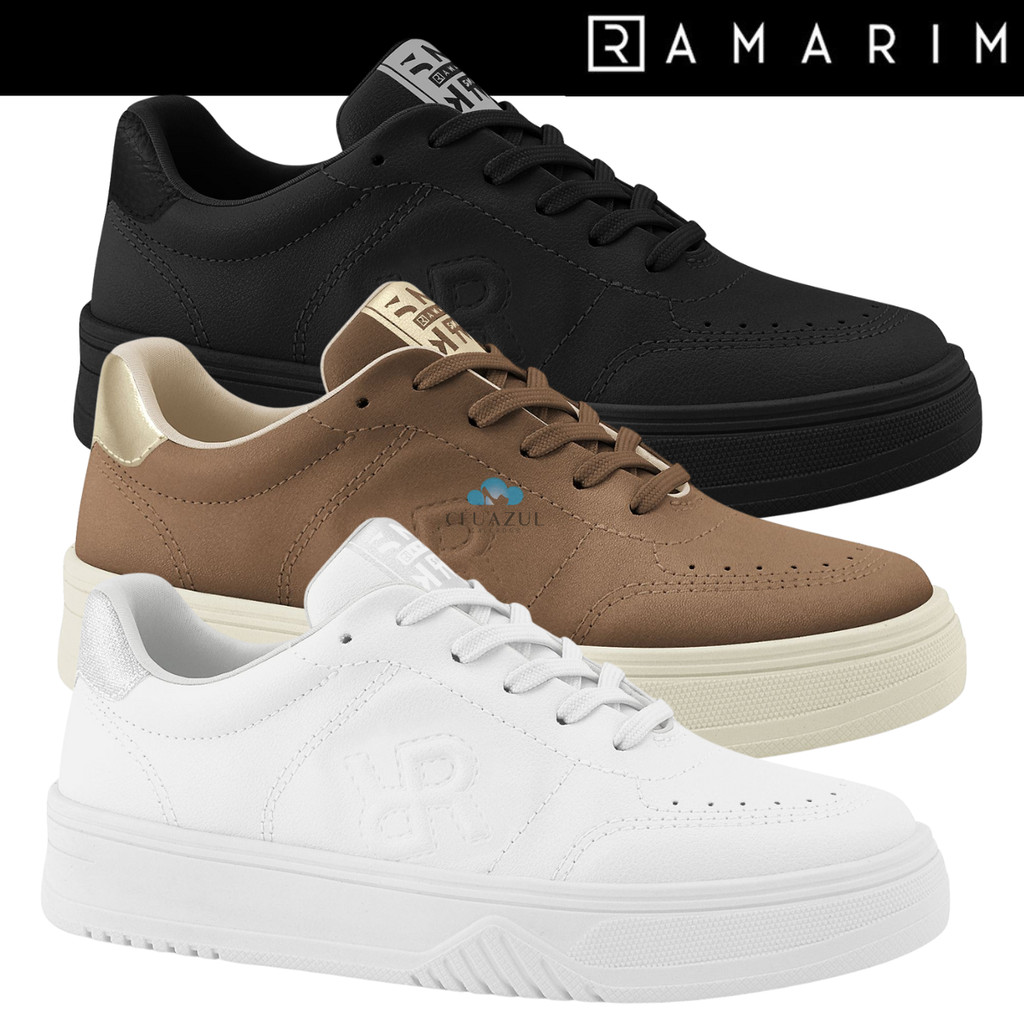 Tênis Ramarim Feminino Casual Glitter Solado Baixo Conforto Original em Oferta na Shopee
