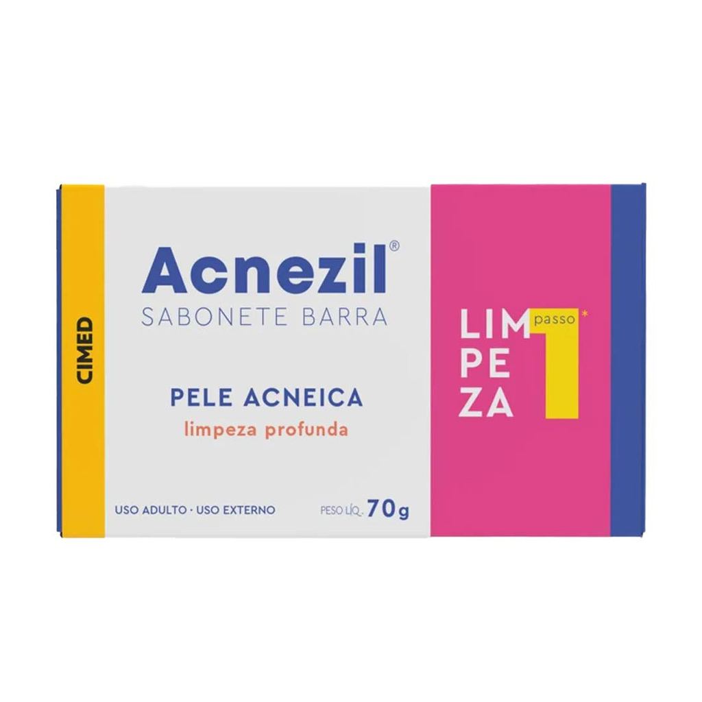 Acnezil Sabonete Barra Pele Acneica 70g - Cimed