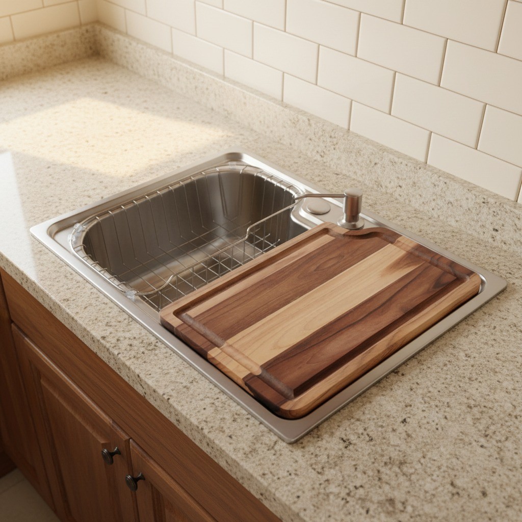 Kit Cuba 50x40cm Gourmet Cozinha Aço Inox E Tábua De Corte em Oferta na Shopee