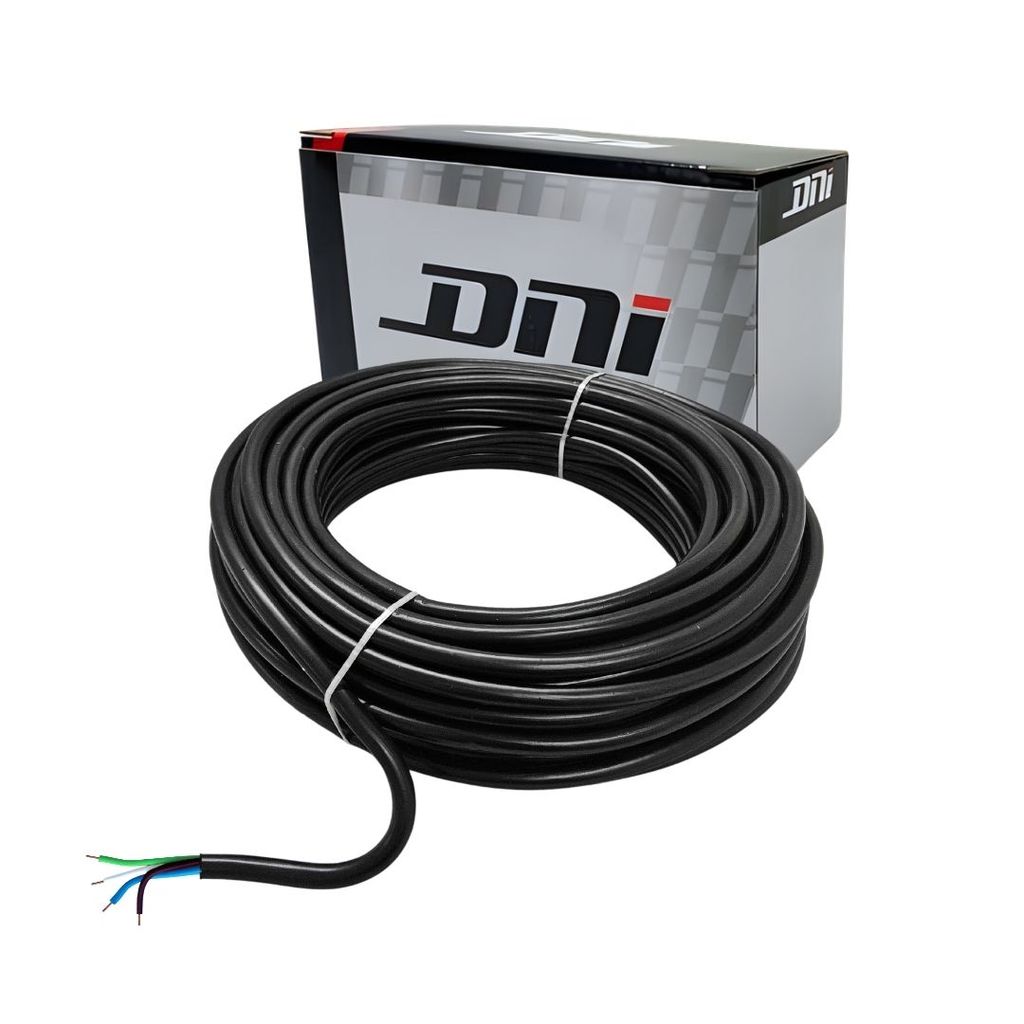 Cabo Tipo PP Flexível 4 Vias 1mm Cobre Para Instalação Automotiva 25 Metros Resistente HYBPP410