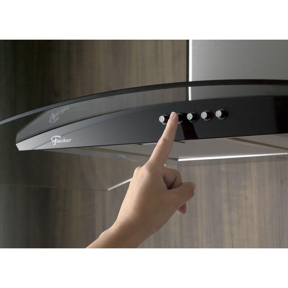 Coifa de Parede Fischer Fit 90 cm Vidro 110V · foto 2