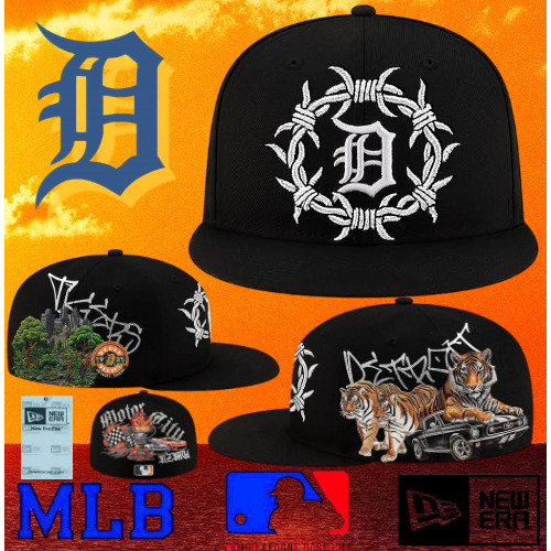 Mlb Detroit Tigers-Novo/Era Tigre Bordado Preto em Oferta na Shopee