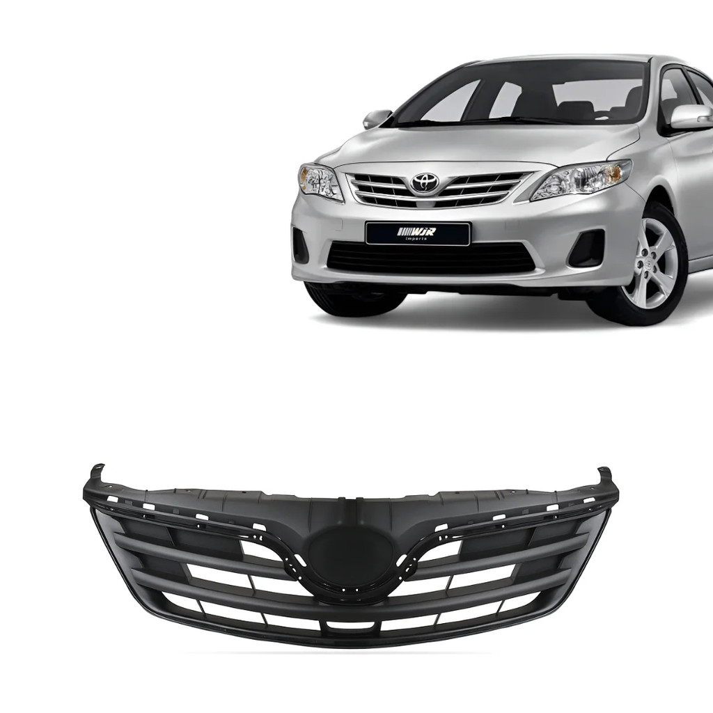 Grade Dianteira Corolla 2009 2010 2011 Superior Friso Cinza