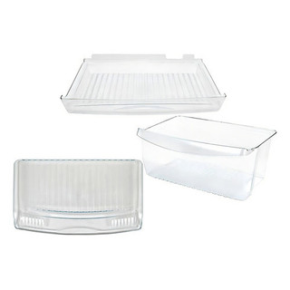 Kit Com 3 Peças Acrilico Geladeira Consul Cra30f Cra30e Original Nfe 