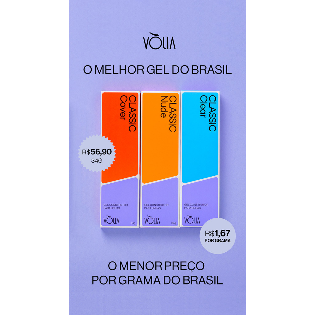 Sache Gel De Unha Refil 34g - Volia + POTE ECO (BRINDE) em Oferta na Shopee