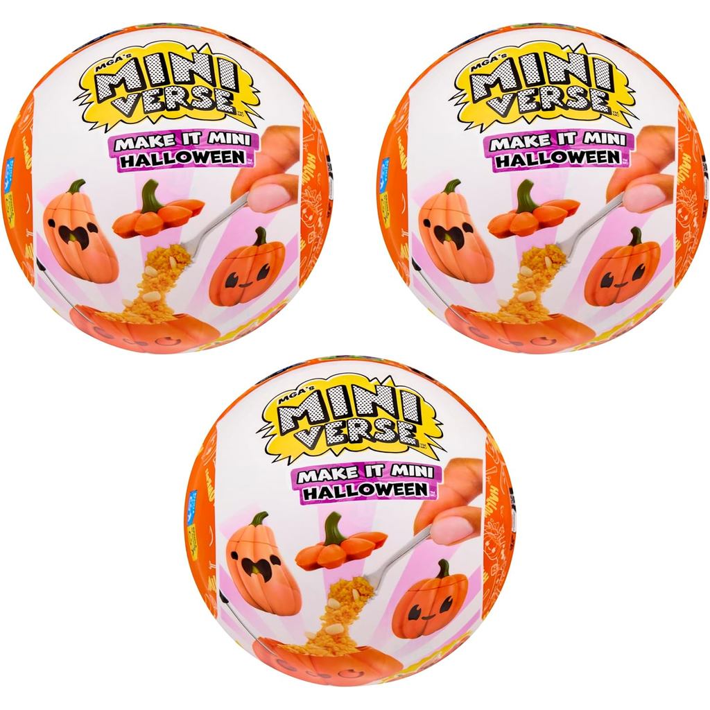 Miniverse MGA Make It Mini Halloween, Beetlejuice, Mini Colecionáveis, Embalagem Cega Misteriosa, Fantasma, Halloween, S