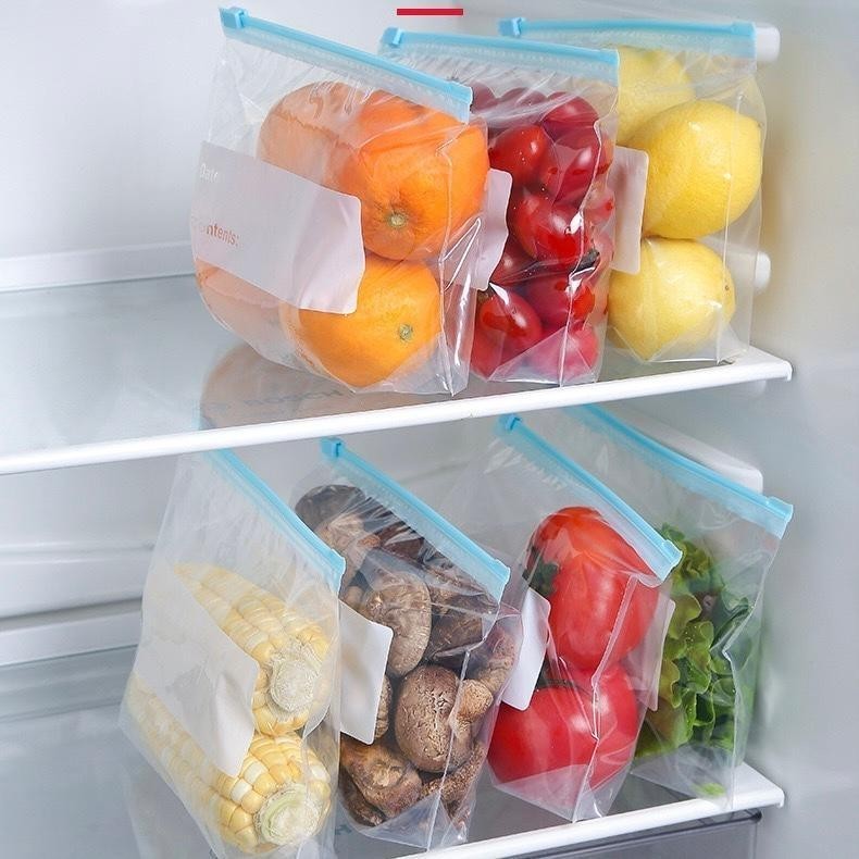 Kit 20 Sacos Herméticos Para Armazenar Alimentos Reutilizável Congelador