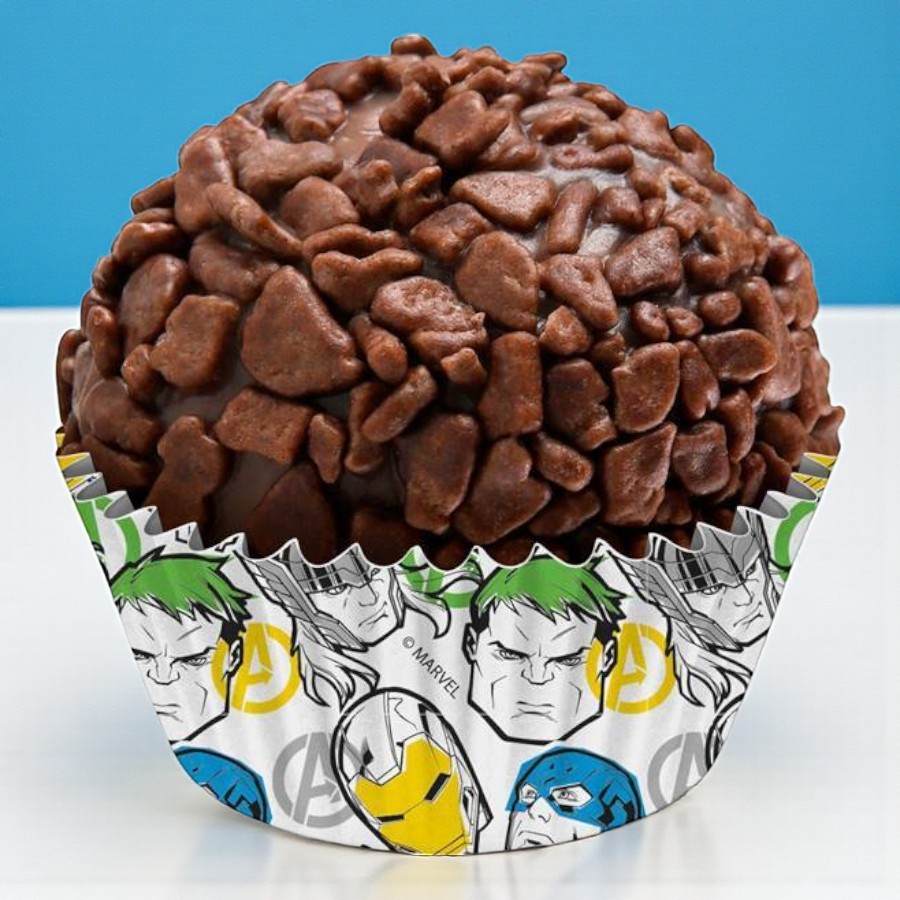 Forminha para Brigadeiro N°5 Vingadores - 100 unidades - Disney Original - Rizzo em Oferta na Shopee