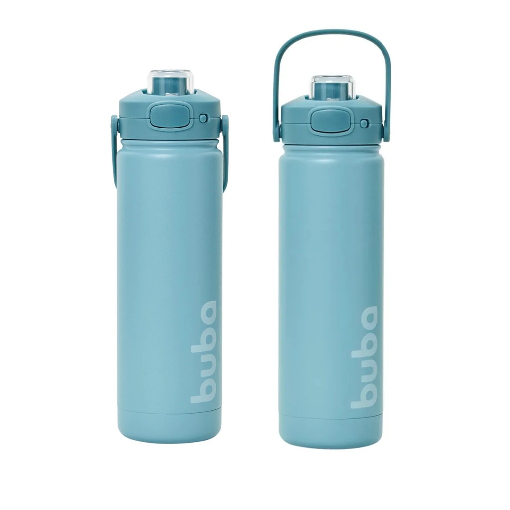 Garrafa Copo Térmico Parede Dupla Verde 600ml - Buba em Oferta na Shopee