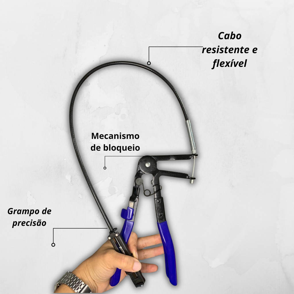 Jogo 9 Alicates para Abraçadeira Elástica Mangueira Combustível óleo Zbrothers · foto 2