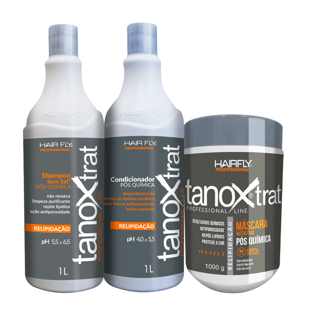 Kit Tanox Trat Profissional Pós Química Hair Fly