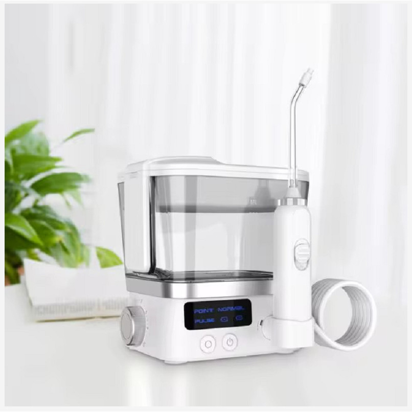 Irrigador Bucal Portátil Limpeza Dental Profunda Jato Forte 600ml IPX7 10 Modos De Pressão Recarregável