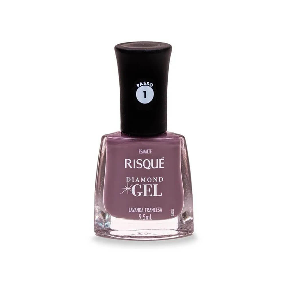 Esmalte Risqué Diamond Gel Lavanda Francesa em Oferta na Shopee