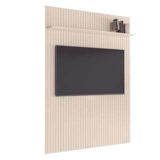 Painel para TV até 55 Polegadas Ripado com Prateleira Arbo 1,39x2,40m Off White EDN em Oferta na Shopee