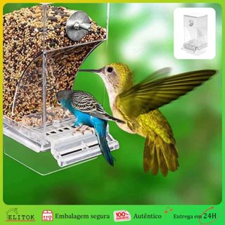 Alimentador de Pássaros Acrílico Transparente Portátil Para Gaiola Antiderramamento Reutilizável Fácil de Limpar em Oferta na Shopee