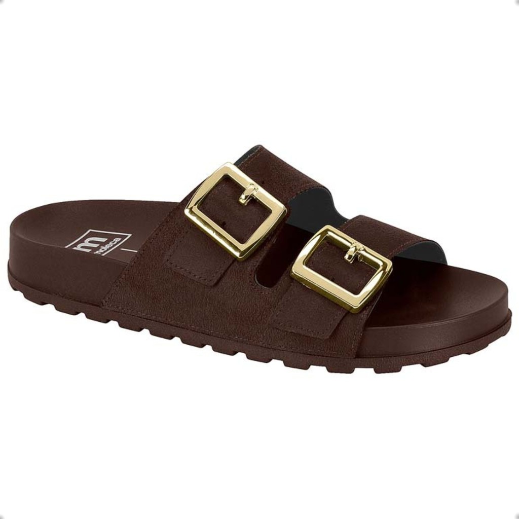 Chinelo Feminino Moleca Papete Birken Camurça Flex Fivela Original 5436.401 em Oferta na Shopee