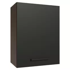 Armário Aéreo 50cm 1 Porta Rustic/Preto Agata Madesa