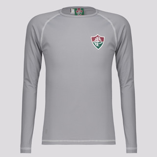 Camisa Manga Longa Fluminense Lodge Infantil Cinza em Oferta na Shopee