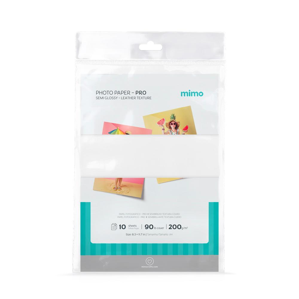Papel Fotográfico Semibrilho Textura Couro - Mimo - 200 g - A4 - 10 Fls em Oferta na Shopee