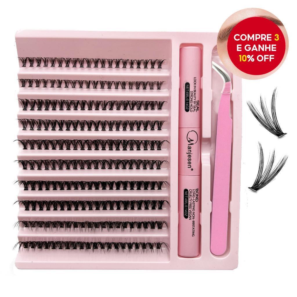 Natal Quente | Kit De Extensão De Cílios Diy Com Adesivo E Selador-Natural , Confortável , Fácil De Usar 2026 em Oferta na Shopee