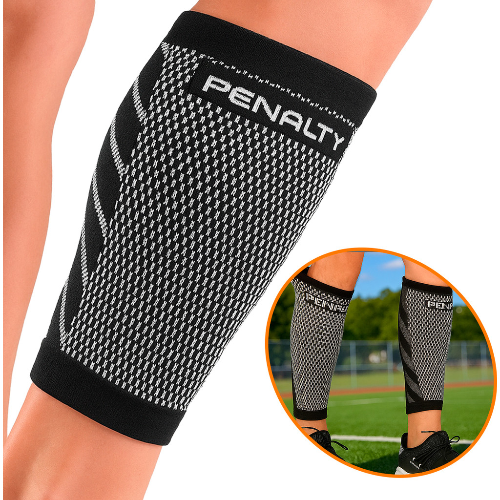 Par Panturrilheira Elástica Penalty Knit Suporte Para Panturrilha Compressão Previne Lesão