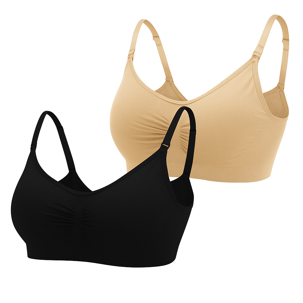 Kit 2 Top Sutiã Sensual Com Alça E Fecho Ajustável Premium liso em Oferta na Shopee